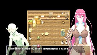 Goblin has a thing for poking this red-haired virgin