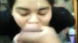 Amateur Asian College Girl Takes BBC Facial