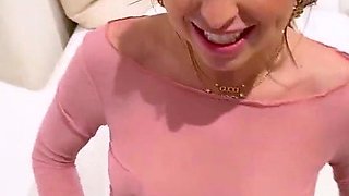 Czech amateur blowjob and fucking POV in public
