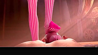 Bald Pussy Circus Baddie Shows You Her Degenerate Show by Fucking and Riding a Gooner Cock