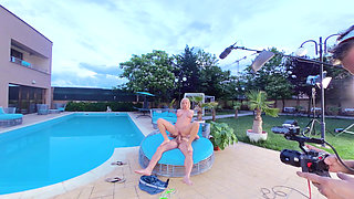 Backstage at the Pool I Like the Sun and the Cock Nina Heels