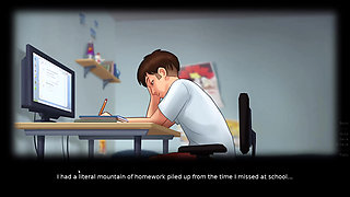 Summertime Saga Gameplay Ep. 2 - Exploring the Town and Meeting New Characters