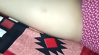 Horney Sult on Bed and Black Bra and Panty Sexy Body