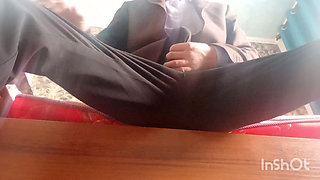 Huge Loud Moaning Cumshot. Cum in Pants. Slow Motion. Shattering Orgasm