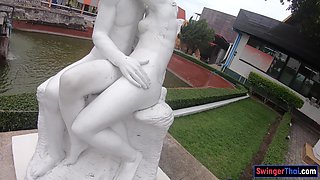 Thai girlfriend day out and intercourse at home
