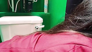 Schoolgirl Sucks Dick At The Gloryhole
