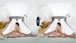 Steamy Virtual Reality Action: Hot Brunette Gets Pounded Hard in HD