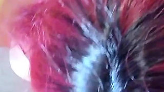 MILF with Sunglasses Gives a Blowjob with a POV Facial