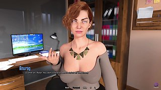 Hot Horny Teacher Giving Me Handjob After Giving Foot Massage - 3D Hentai Animated Porn - Life in Santa County