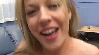 Sexy bubbly orgasm craving vixen Haley Scott loves getting gangbanged