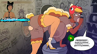 Big Top Thot Thanksgivinghole - This turkey costume is really sexy and she really knows how to suck it