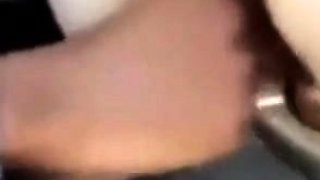 French Amateur Girl with Big Natural Tits in Interracial Cuc
