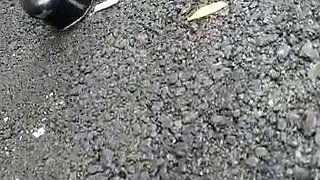 Euro amateur outdoor masturbation