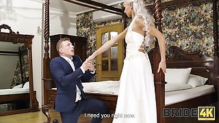 Pleasing Veronica Leal - threesome smut - Bride 4K