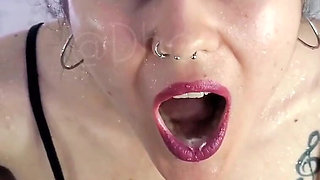 Pissing in the Slut's Mouth, She Swallows It All!!!!