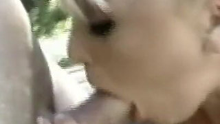 Wonderful Horny Teen Fucked and Cummed in Mouth by Huge Vintage Cock in Pool