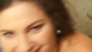 Horny Mom Please a Cock in Public Toilet - Jessica Fiorentino