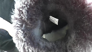 Extremely Stinky Feet From Fur Boots! Sniffing Boots and Foot Fetish Fucking, Lady Victoria Valente