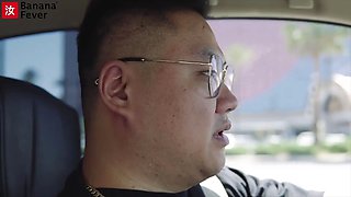 Fat Chinese Bro Uber Driver Lucky Fuck Day AMWF