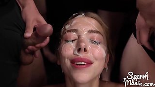 Mary Popienses Sticky Bukkake Filthy Porn
