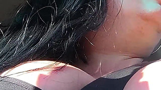 Sharing My Tits in Outdoor Public Route