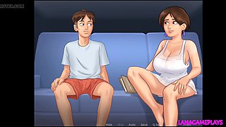 Horny landlady catches her tenant jerking off and offers her mature delights instead