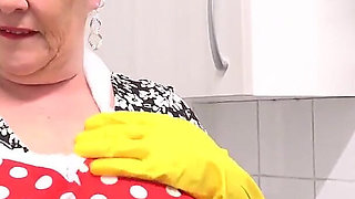Auntjudys - Fucking Your Busty Mature Wife Chantelle Blue in the Kitchen (pov)