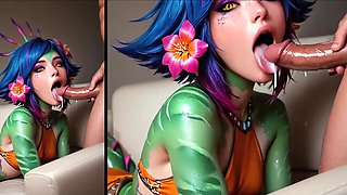 Pretty babes getting every drop of cum AI compilation