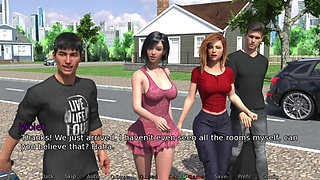In the Hotel Toilet Hot Wife Giveing Handjob to Stranger - New Neighborhood - Ep07
