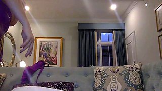 Awesome Big Boobs Blonde Masturbates In The Shower