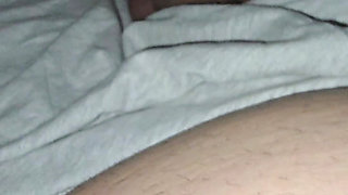 Step mom hand pulled out step son dick from his underwear