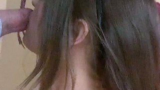 Amateur girlfriend homemade pov blowjob