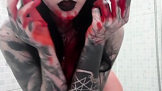 Big boobs milf masturbates with her dildo