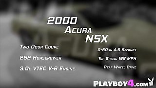 Seductive big knockers cougars washed Acura NSX