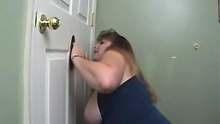 Big Boobs Cheryl Works Multiple Cocks at a Glory Hole