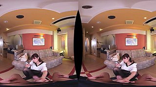 Saucy asian bimbo exciting VR clip