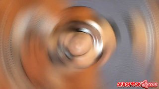 Ebony horny babe amateur sextape