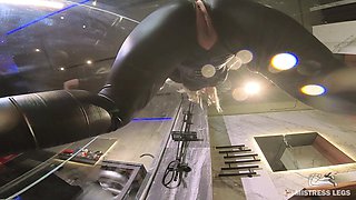 Mistress Pees Into Slave's Mouth in Different Outfits and Poses