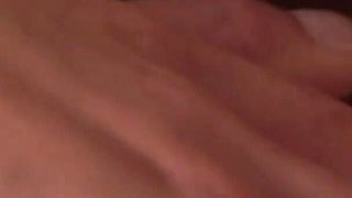 Brunette with big tits and hairy pussy craves anal in gangbang