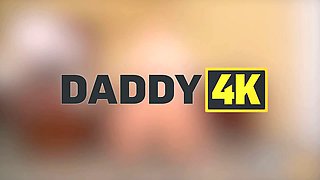Daddy4k. naughty blonda is displaying her thick xxx experience at the job casting