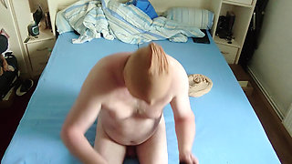 Hot Nylon Encasement in Black Pantyhose
