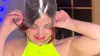 Plastic Bag Domination in Latex Minidress POV