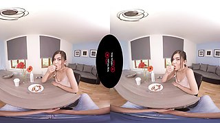 Food Porn - Petite Brunette Rides - Sexlikereal