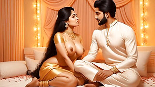 indian Couple gets Horny Watching Porn Together and rough sex
