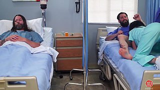 Savannah Sixx Heals with Horny Nurse Brunette Heat