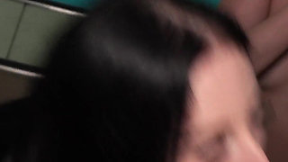 3 Sluts Suck Big Cock by the Pool and Get Facialized!