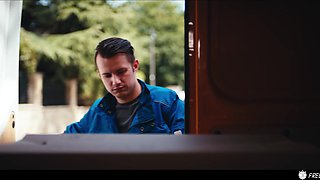 Hot thai girl froze in place for a lucky guy to have fun with her pussy