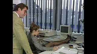 In the Office the Boss Catches Me