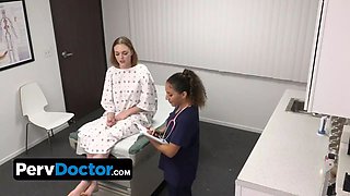 Pervdoctor - curvy young needs special approach and lets her physician and nurse to take care of her