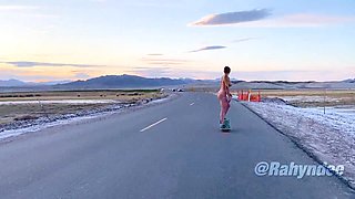 Rahyndee Desert One Wheel Cruising Naked